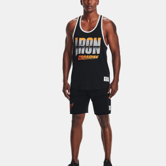 New Under Armour Project Rock Iron Tank Graphic Tank Top Shirt - Picture 3 of 6